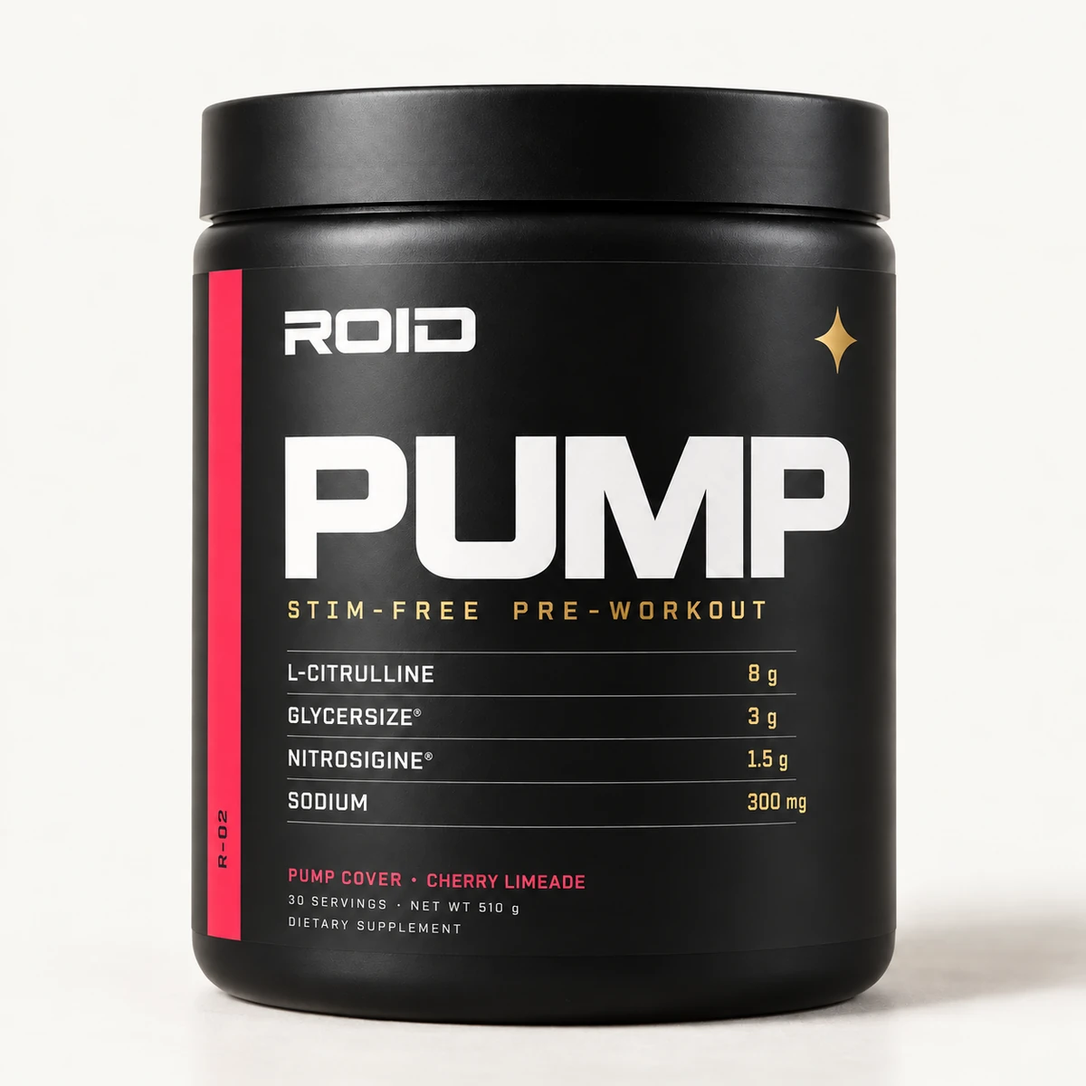 ROID PUMP Pump Cover supplement with flavor-colored packaging